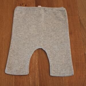 Bonpoint Tullere Leggings Cotton Wool Luxury Baby Infant 0-3 Month Gray Knit